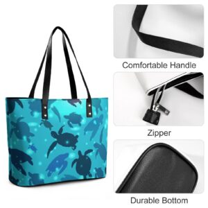 Womens Handbag Turtles Leather Tote Bag Top Handle Satchel Bags For Lady