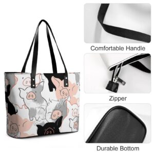 Womens Handbag Pigs Leather Tote Bag Top Handle Satchel Bags For Lady