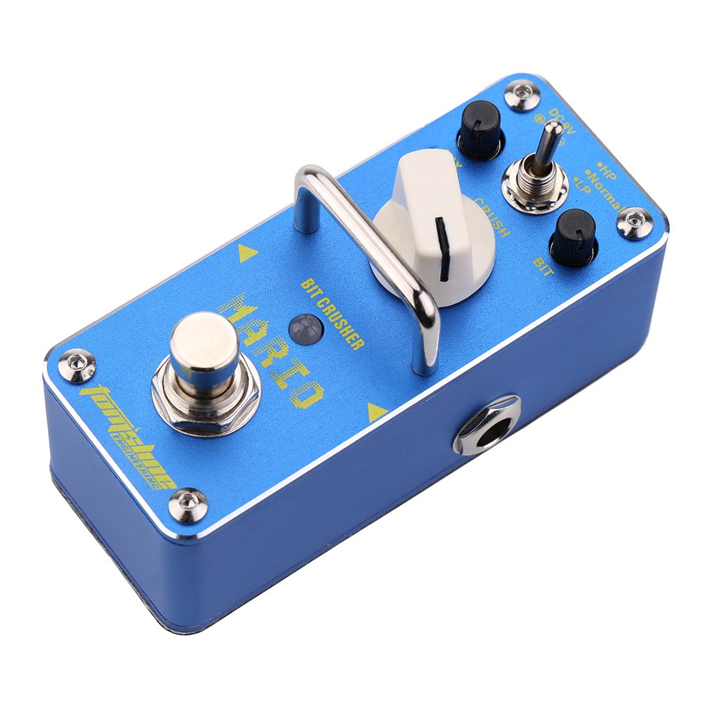 AMO-3 Mario Bit Crusher Electric Guitar Effect Pedal Mini Single Effect with True Bypass