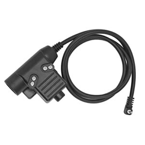 jopwkuin ptt adapter cable, temperatures resistant clip on reinforced professional pu cable u94 ptt adapter for t5100 for t5400 for t5920