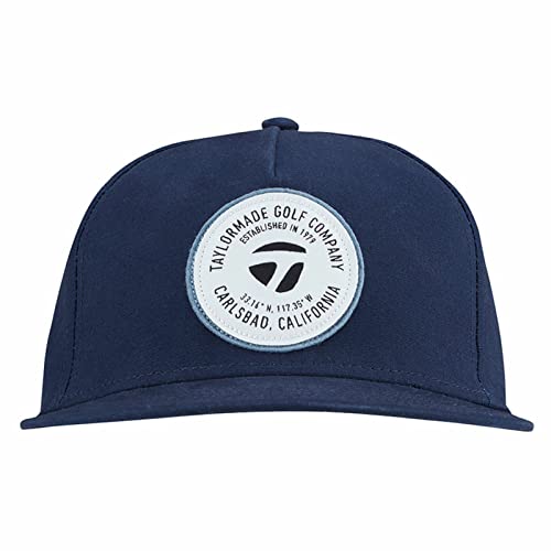 TaylorMade Golf 5 Panel Flatbill Hat Navy