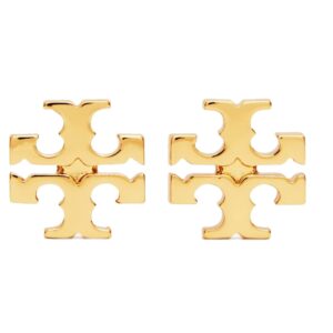 Tory Burch Women's Small Logo Stud Earrings (Tory Gold)