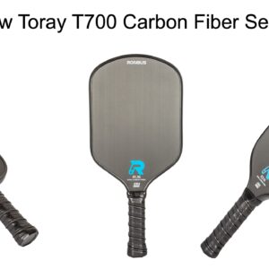 Ronbus R1.16/R2.16/R3.16 Raw Toray T700 Carbon Fiber Pickleball Paddle with 16 mm Polypropylene Honeycomb Core (R3.16)