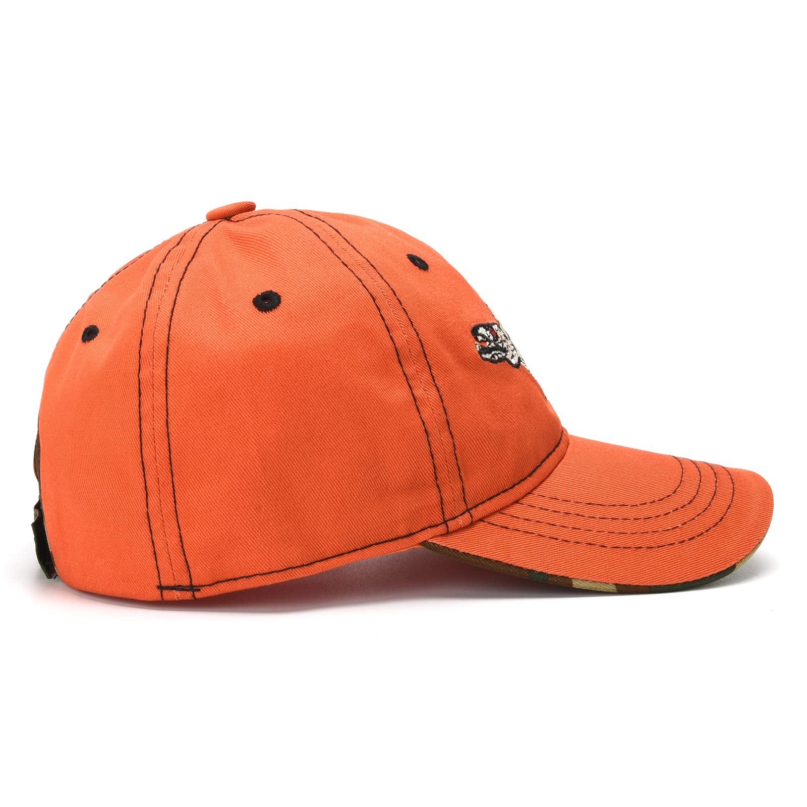 Fish Born Trucker Hats Outdoor Adjustable Fishing Dad Hats Perfect for Camping and Daily Use Street Hip Pop Baseball Golf Cap Orange