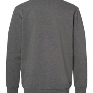 adidas Mens Fleece Crewneck Sweatshirt, L, Dark Grey Heather