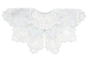 wenlooy retro hollow out lace floral false collar detachable fake collar for women girl