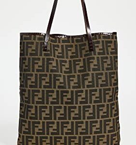 FENDI Women's Pre-Loved Tote, Zucca, Brown, One Size