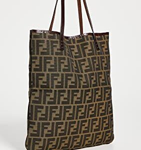 FENDI Women's Pre-Loved Tote, Zucca, Brown, One Size