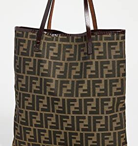 FENDI Women's Pre-Loved Tote, Zucca, Brown, One Size