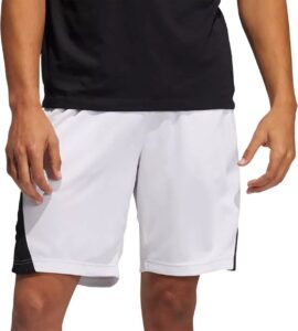 adidas men's axis knit 2.5 basketball shorts h08739 size xxl white/black