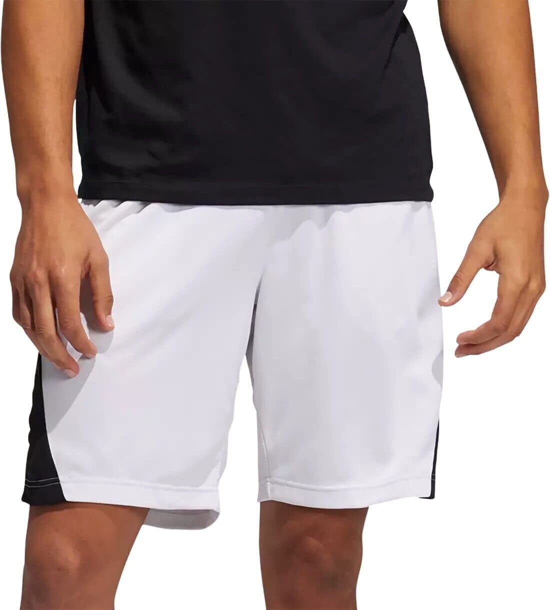 adidas Men's Axis Knit 2.5 Basketball Shorts H08739 Size XXL White/Black