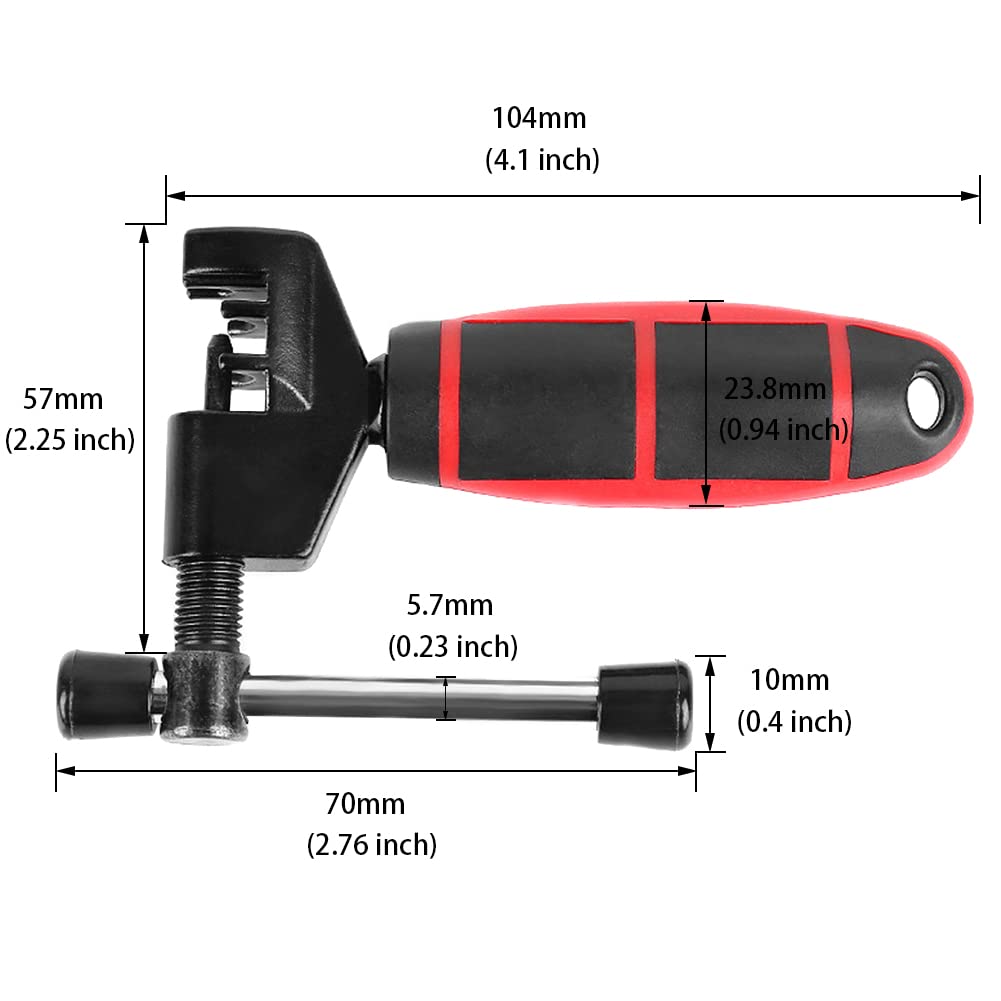 Kigauru Bicycle Chain Removal Tool Carbon Steel Rust Protection Durable Bike Chain Breaker 6/7/8/9/10 Speed Chain Tool Road and Mountain Bicycle Chain Repair Cutter