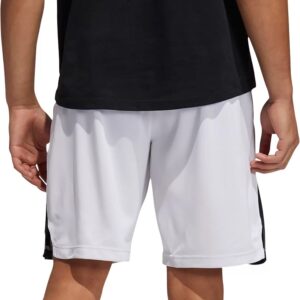 adidas Men's Axis Knit 2.5 Basketball Shorts H08739 Size XXL White/Black