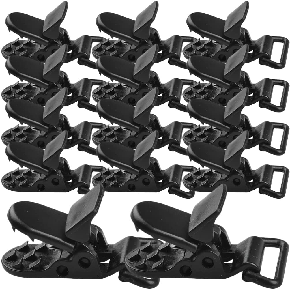 BESPORTBLE 20pcs Tent Buckle Clip Tent Clamps Tent Tarp Clips Tarp Clips for Outdoor Awning Tent Clips Tent Fasteners Awning Tent Fixers Canopy Tarp Clips Windproof Tent Clips