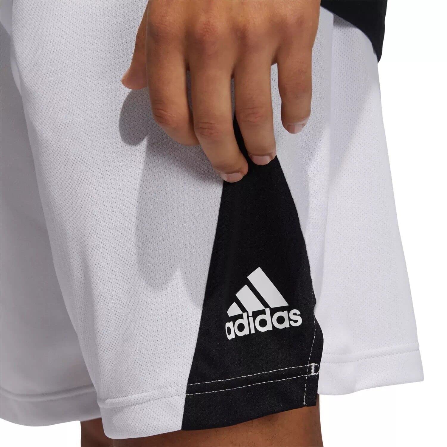 adidas Men's Axis Knit 2.5 Basketball Shorts H08739 Size XXL White/Black