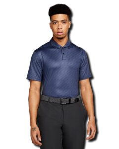 nike dri-fit vapor men's striped golf polo, thunder blue/black (as1, alpha, l, regular, regular)