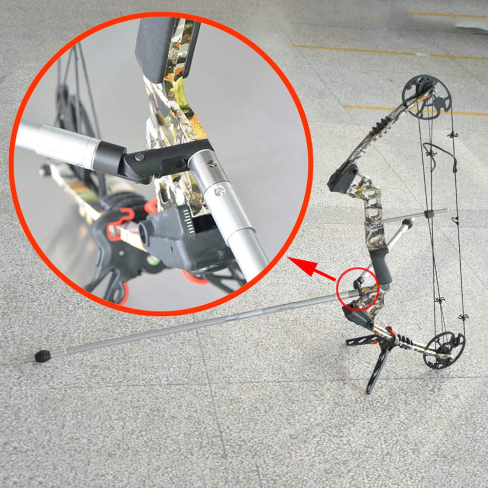 RiToEasysports Archery V Bar,Quick Disconnect Side Multiangle V Bar Stabilizer for Compound Bow