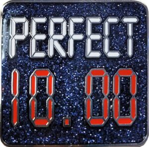 snowflake designs perfect 10.0 gymnastics pin