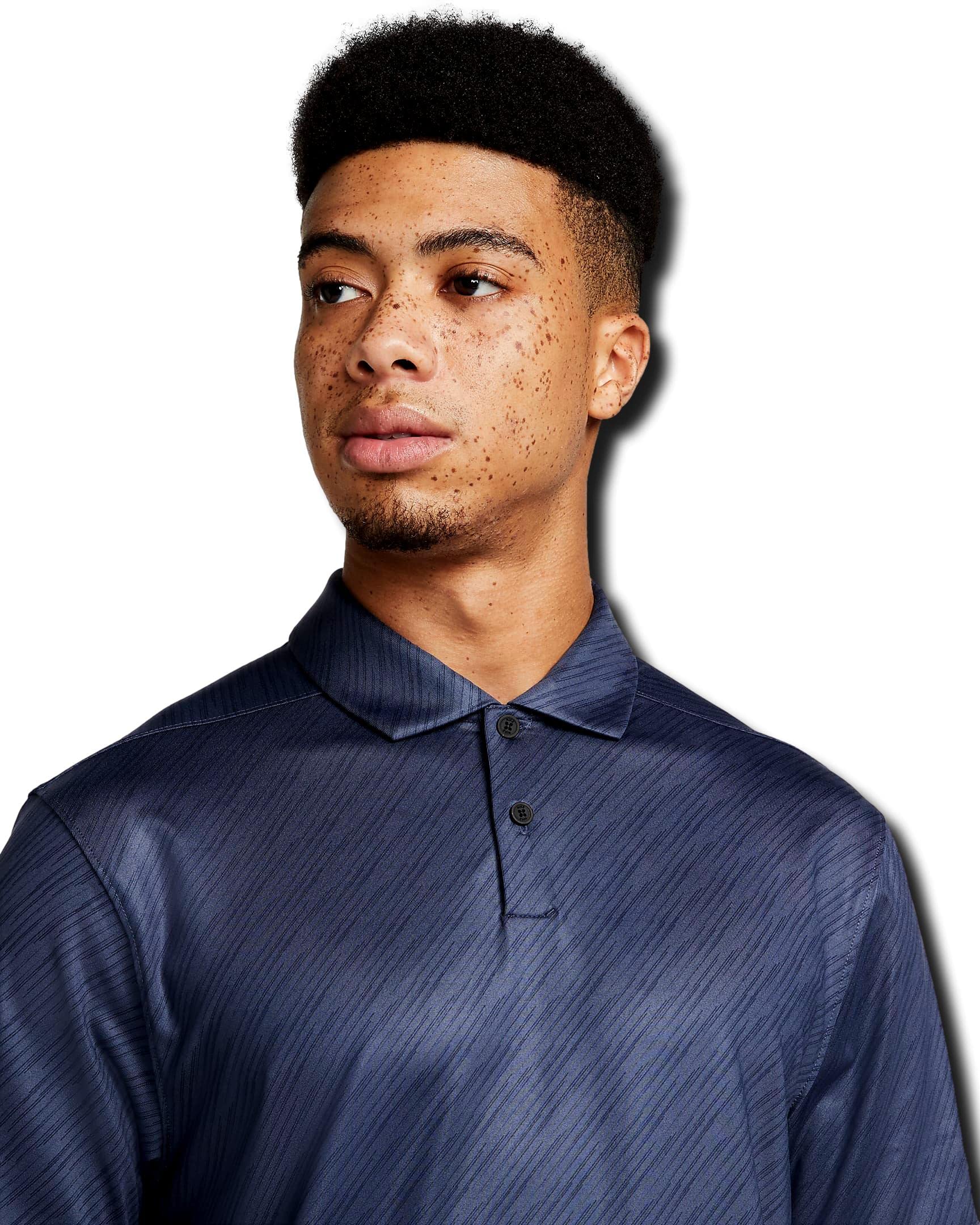 Nike Dri-FIT Vapor Men's Striped Golf Polo, Thunder Blue/Black (as1, Alpha, l, Regular, Regular)