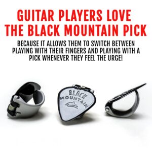 Black Mountain Light Gauge Thumb Picks for Acoustic Guitar, Electric Guitar, Ukulele, Banjo, and More - Spring Loaded Universal Fit for Medium to XL Thumbs - Premium Finger Picks