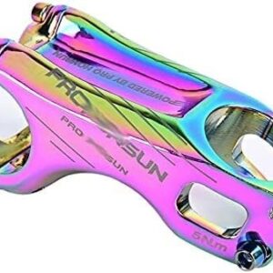 ZECHAO Road Bike Stem,Aluminum Alloy 17 Degree Mountain Bike Stem 70/ 90MM 31.8 * 28.6MM XC Mountain AM Bike Handlebar Mountain Stem Bike Stem (Color : Colorful, Size : 90mm)