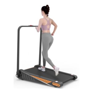 homsof under desk walking pad, mini treadmill 15% incline 2.0hp 240lbs