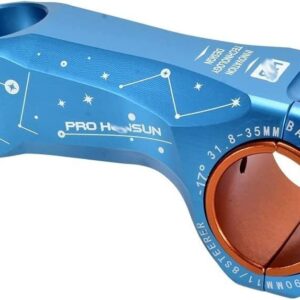 ZECHAO Mountain Stem 90mm Aluminum Alloy -17 Degree Steerer Bike 31.8/35mm Handlebar Stem XC AM DH Mountain Road Bike Stem Bike Stem (Color : Blue, Size : 90mm)