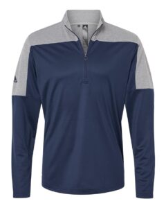 adidas mens lightweight quarter-zip pullover, l