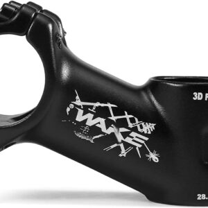 ZECHAO Mountain Road Bike Stem,Ultralight 25 Degree Bike Stem Handlebar 31.8mm Mountain Bike Stem 70/80/90/100/110mm Bike Parts Bike Stem (Color : Black, Size : 70mm)