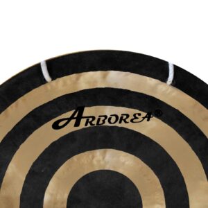 Arborea Gong Sun Wind Gong Great for Sound Healing 16 Inch Gong Beautiful and Calming Gong Sound Include Gong Mallet and Hanging String Authentic Chinese Wind Gong