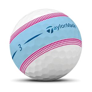 TaylorMade Golf Tour Response Stripe Ball Blue/Pink Dozen