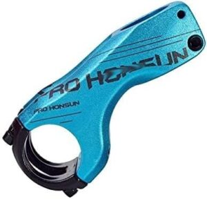 zechao mountain road bike stem 31.8mm,handlebar rise stem 17 degree 90mm xc am dh fr bike handlebar bike stem cycling parts bike stem (color : blue, size : 90mm)