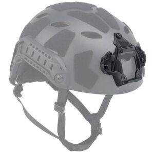 Tactical Universal NVG Mount Shroud Compatible with 3-Hole Elastic String for ACH/MICH/OPS-Core Fast/Helmet (Black)