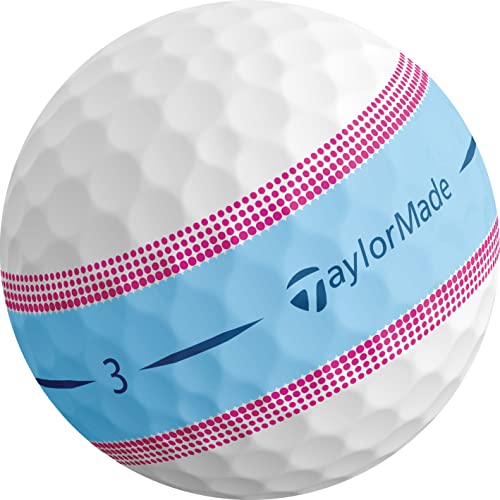 TaylorMade Golf Tour Response Stripe Ball Blue/Pink Dozen