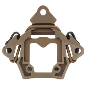 Tactical Universal NVG Mount Shroud Compatible with 3-Hole Elastic String for ACH/MICH/OPS-Core Fast/Helmet (Tan)