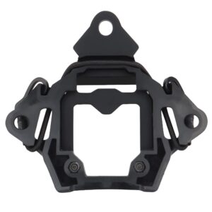 Tactical Universal NVG Mount Shroud Compatible with 3-Hole Elastic String for ACH/MICH/OPS-Core Fast/Helmet (Black)