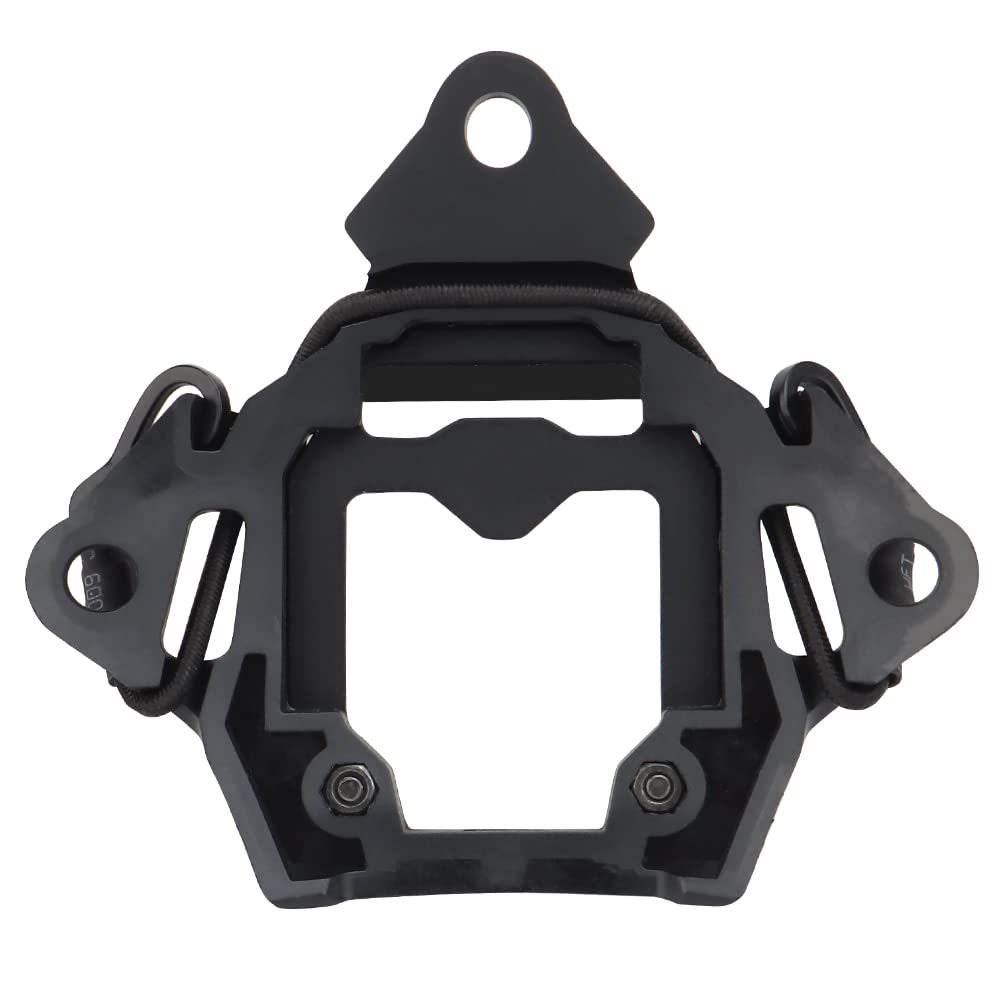 Tactical Universal NVG Mount Shroud Compatible with 3-Hole Elastic String for ACH/MICH/OPS-Core Fast/Helmet (Black)