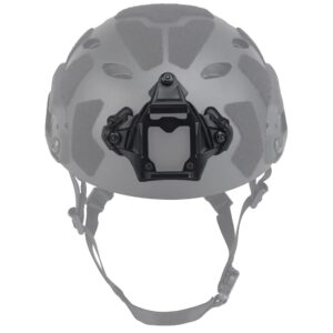 Tactical Universal NVG Mount Shroud Compatible with 3-Hole Elastic String for ACH/MICH/OPS-Core Fast/Helmet (Black)