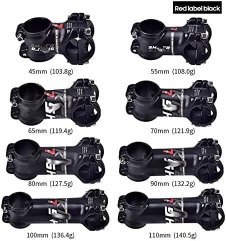 ZECHAO Mountain Bike Stem,7 Degree Bike Stem Handlebar Stem XC AM Road Bike Power 31.8mm*35-110mm Stem Bike Parts Bike Stem (Color : Black 1, Size : 35mm)