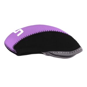 Golf Club Head Covers, Golf Club Covers for Hybrid, Golf Head Cover for Fairway Wood Hybrid Golf Club Cover (Purple)