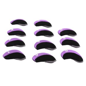 Golf Club Head Covers, Golf Club Covers for Hybrid, Golf Head Cover for Fairway Wood Hybrid Golf Club Cover (Purple)