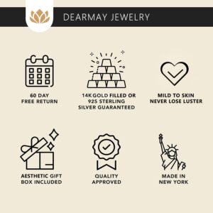 DEARMAY Dainty Gold Cross Necklaces for Women, 14K Gold Cross Necklace for Women Simple Small Gold Cross Pendant Necklace Thin Chain Choker Necklaces Jewelry for Women Gift