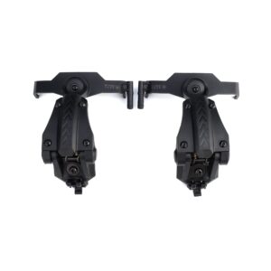 bifrost gear com-rac tactical helmet rail adapter compatible with z-tac c2 & c3 headset (black)