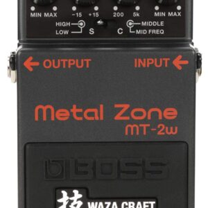 Boss FZ-1W Waza Craft Fuzz Pedal & MT-2W Waza Metal Zone Distortion Pedal