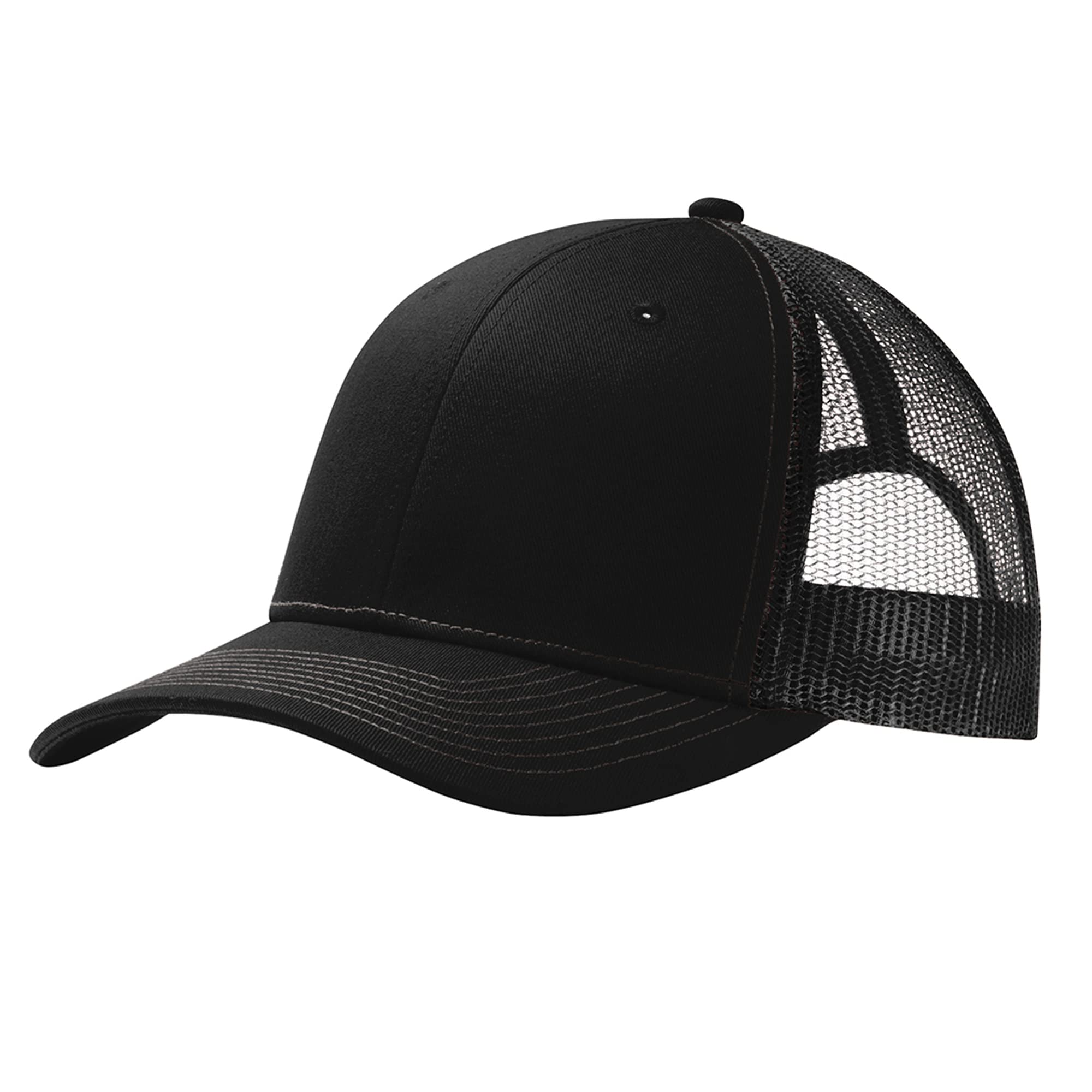 THE PEOPLES BRIGADE Come and Take It Lone Star Leather Patch Series Baseball Trucker Hat (Black)