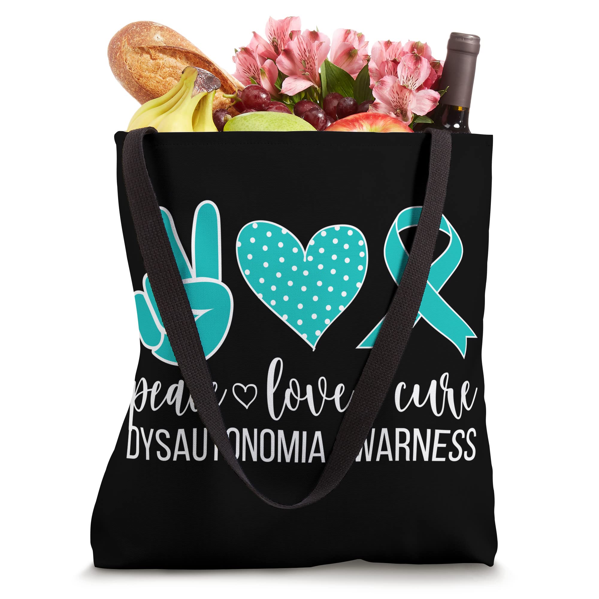 Peace Dysautonomia Awareness Month Dysautonomia Warrior Tote Bag