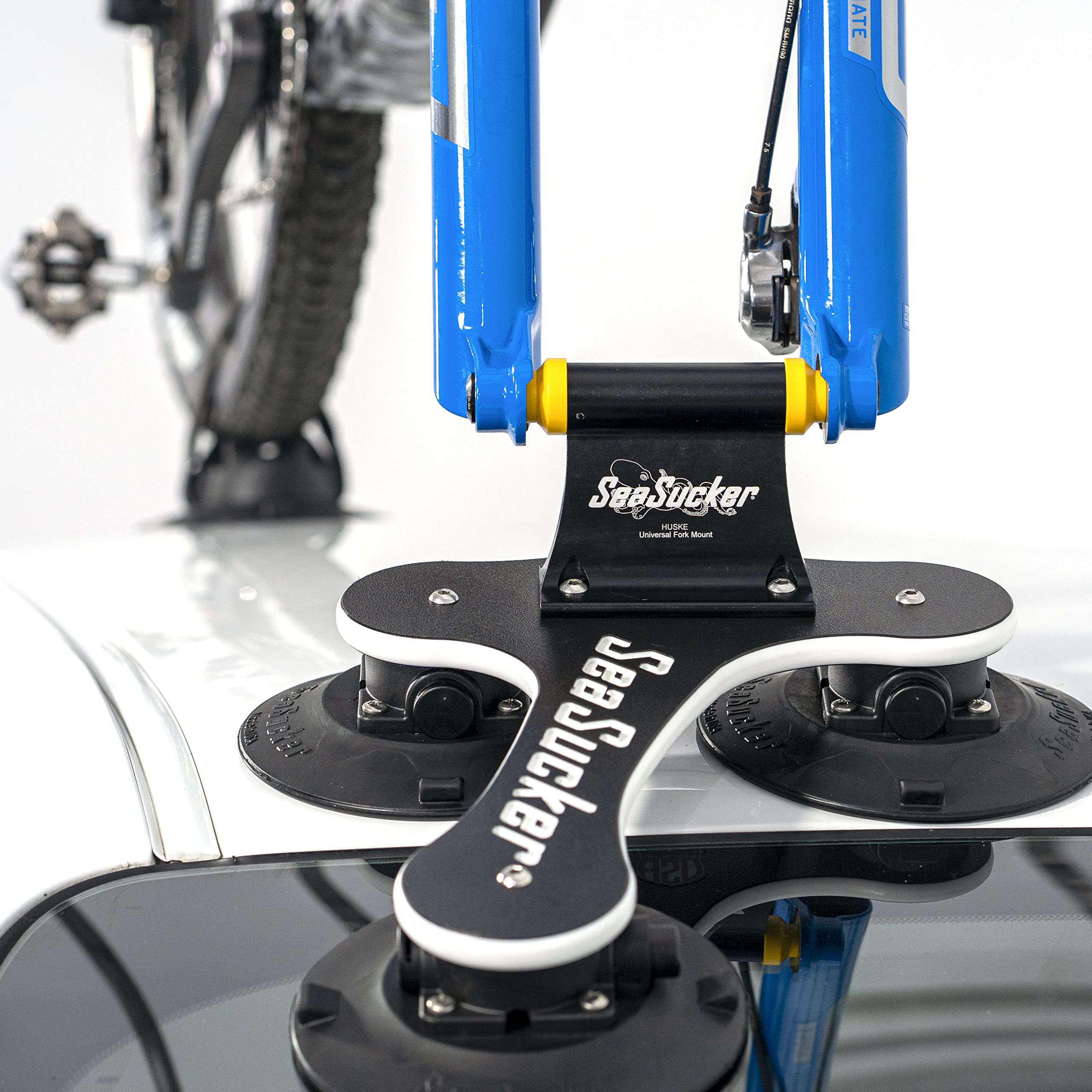 SeaSucker Talon MAX Bike Rack - Carries 1 Bike (Includes HUSKE Plugs Compatible with The Most Popular Bike Types)