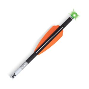 TenPoint Wicked Ridge Match 400 - Lighted 20” Carbon Crossbow Arrows (Pack of 3) - 400-Grains, 004” Straightness - with Alpha-Blaze Lighted Nock & Alpha-Nock HP - Essential for Crossbow Hunting