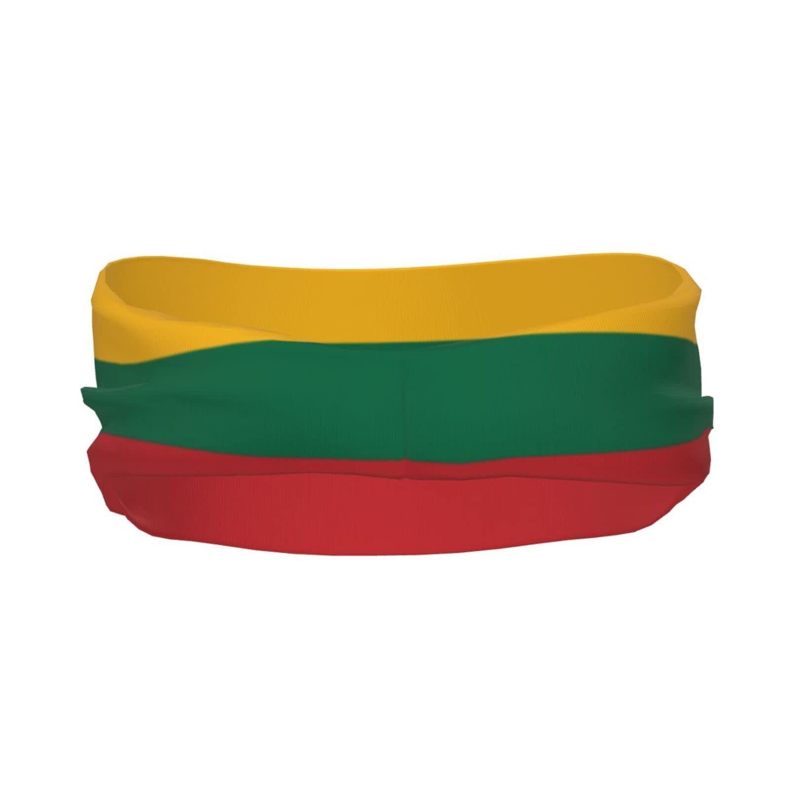 Lithuanian Flag Sports Headbands Unisex Yoga Non-Slip Quick-Drying Workout Hairband