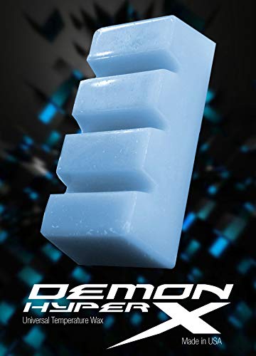 DEMON UNITED USA Silver Edition Ski & Snowboard Tuning Kit w/All Season Temp Wax, Ski Hot Wax Iron, Edge Tuner, Metal Scraper, & More! (Silver Edition Plus Hyper Big Block Wax)